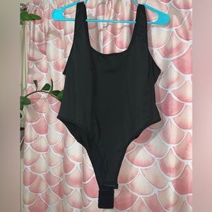 SHEIN Black Corset Style Body Suit